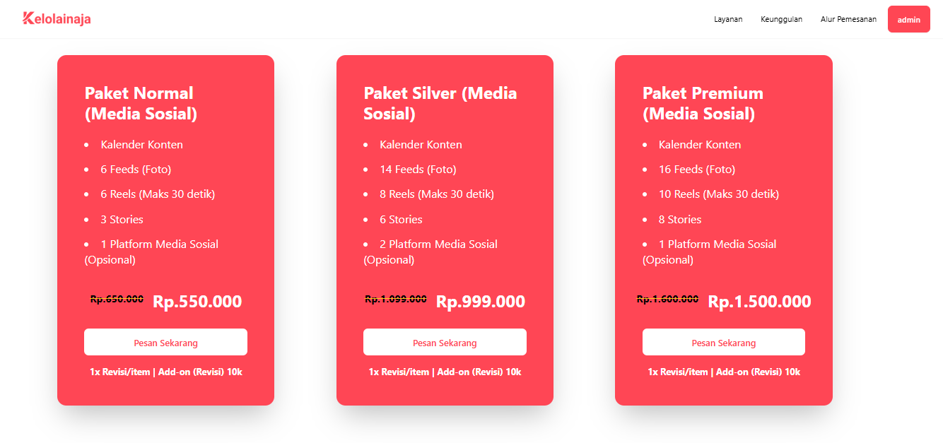 Aplikasi Pengelola Sosmed UMKM - Kelolainaja screenshot 3