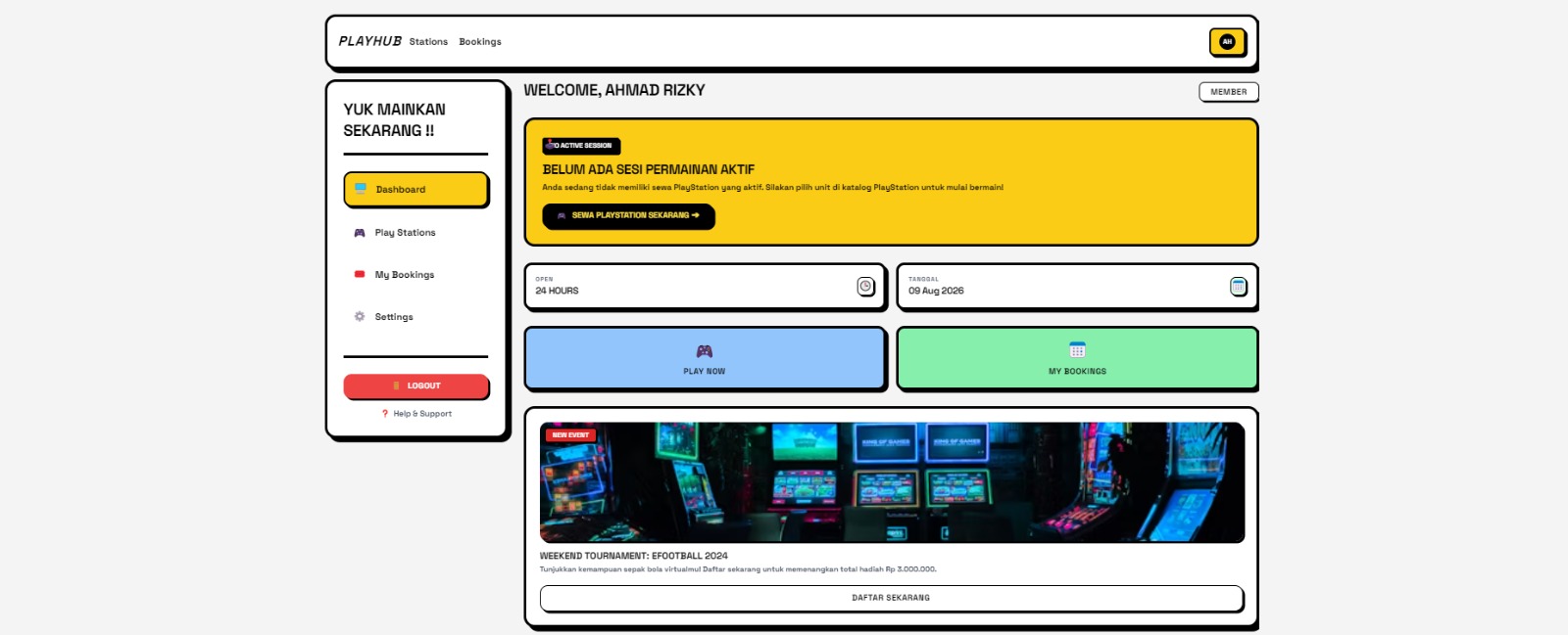 PlayHub - PlayStation Rental Management System screenshot 3