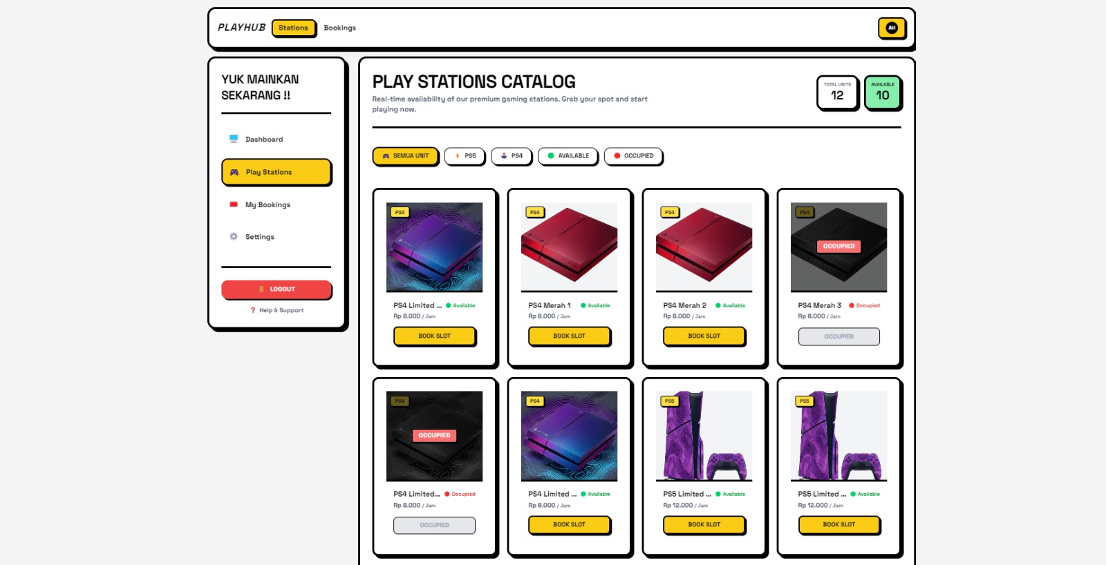 PlayHub - PlayStation Rental Management System screenshot 4