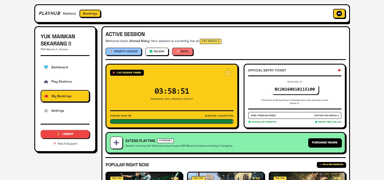 PlayHub - PlayStation Rental Management System screenshot 6